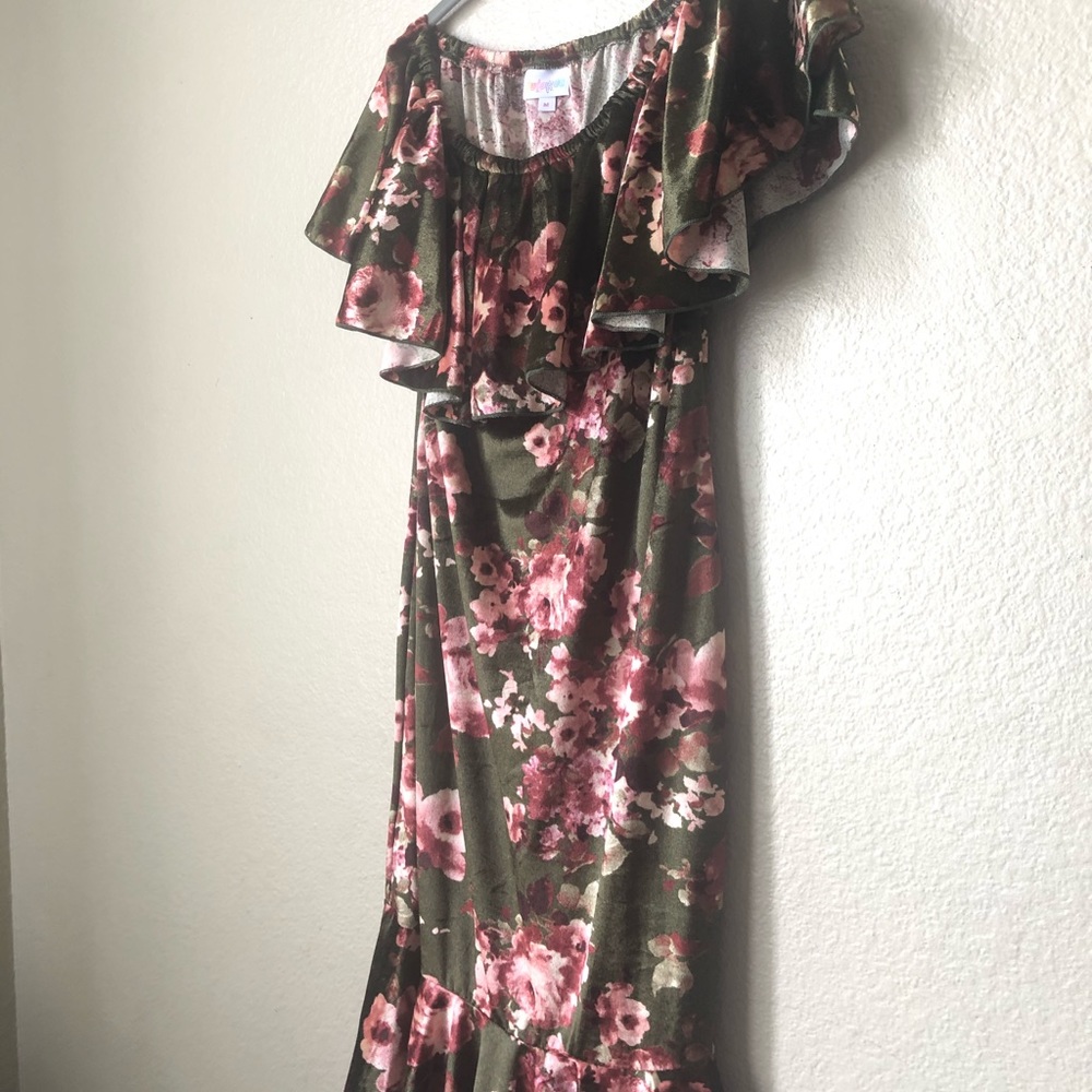 Lularoe Cici off the shoulder dress